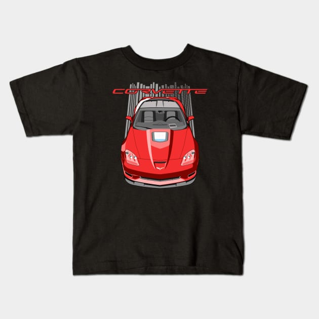 Corvette C6 ZR1 - Red Kids T-Shirt by V8social